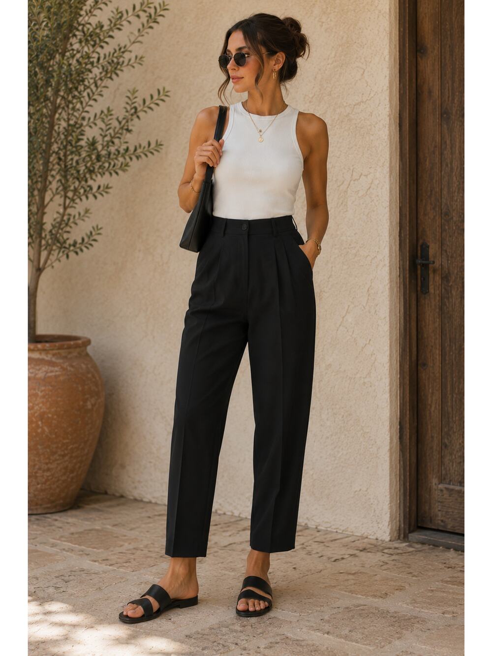 Haberdashery Vintage Black High Waist Pants size 12